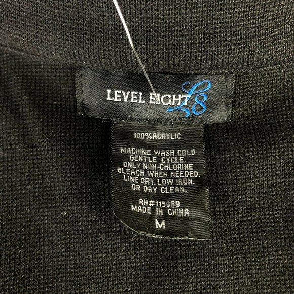Level Eight (L8) By FOREVER 21 Black Pea coat Jacket Style B000310 Size M - Picture 8 of 9